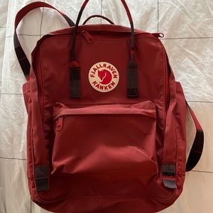 Red Fjallraven Kanken Backpack